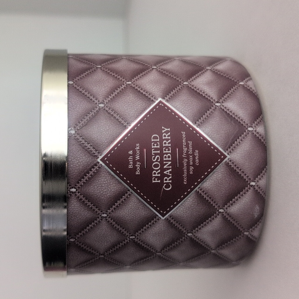 Frosted Cranberry 3 Wick Candle Bath & Body Works Brand New